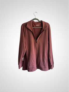 Hi-Tec Women’s Large Full Zip Fleece Jacket in Dusty Rose